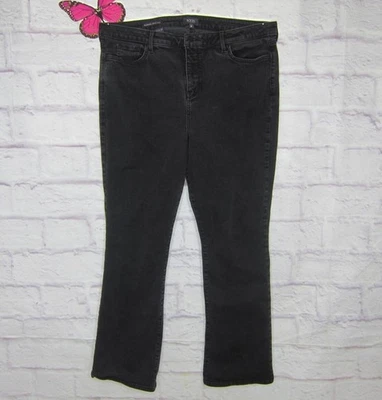 Pantalones de mezclilla para mujer NYDJ Not Your Daughter talla 18 corte bota Barbara lavado negro Foto 1 de 4