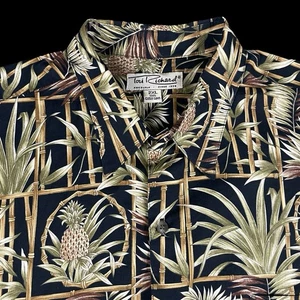 Tori Richard Shirt Mens 2XL Hawaiian Short Sleeve Button Down Cotton Lawn EUC - Picture 1 of 11