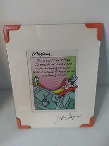 John Wagner Signed Maxine Crabby Road Print New Sealed 9" x 7" Sealed - Picture 1 of 3