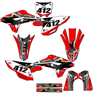 2021-2023 CRF 450 RX PODIUM Red Senge Graphics Kit compatible con Honda - Imagen 1 de 10