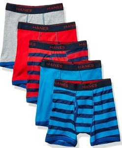 Hanes Boys Comfort Flex Fit Boxer Briefs Sport Assorted Large 5 Pack SZ LARGE - Picture 1 of 3