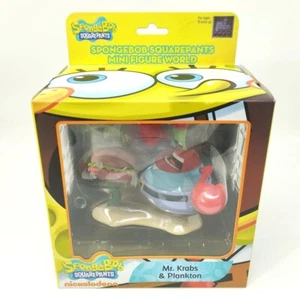 Mini Figura Bob Esponja Pantalones Cuadrados S2 - Sr. Cangrejo y Plancton SBMFW0203 - Imagen 1 de 5