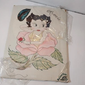 Prison Art Drawing Betty Boop 8 1/2" x 11" "Ronnie" 1993 Hand Drawn Unique - Picture 1 of 12