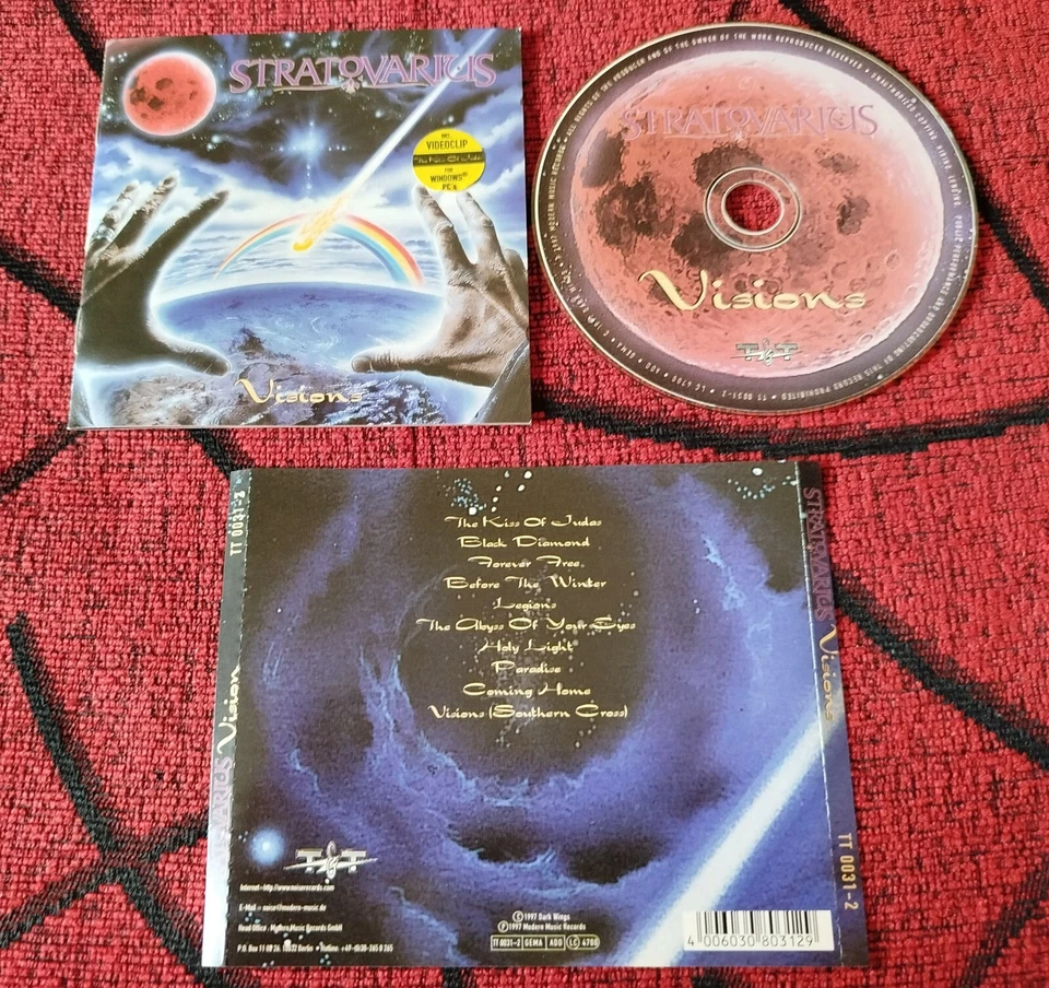 STRATOVARIUS ** Visions ** ORIGINAL 1997 GERMANY CD - Image 1 of 1