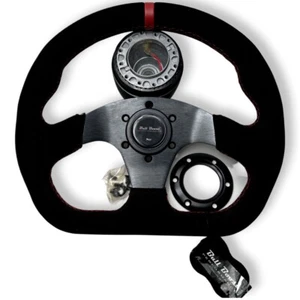 Universal Steering Red Wheel + Hub Adapter Kit For Toyota Corolla, Hilux Pickup - Picture 1 of 6