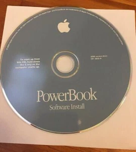 Mac Macintosh Vintage 2000 PowerBook Laptop Software Install Disc CD OS 9 9.0.4 - Picture 1 of 3