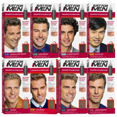 Just for Men Shampoo-In Hair Colour Kit Restores Original Colour Natural Look - image 1 of 4