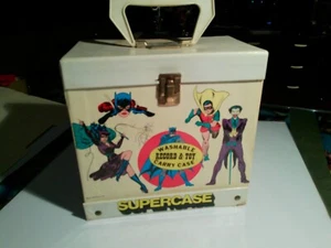 Vintage 1976 DC Comic Book 45 Record Super Case Heroes & Villains Batman Joker - Picture 1 of 8