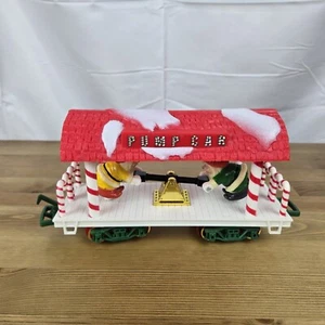 Vintage 1986 New Bright Santa’s Christmas Express Train Elf Pump Car Vtg - Bild 1 von 14