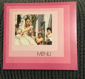 British Airways Airline 1ª Clase Londres a Nueva York 1976 Menú Original - Imagen 1 de 2