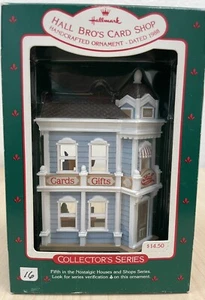 HALLMARK 1988 HALL BROTHERS GIFT SHOP CHRISTMAS ORNAMENT NEW IN BOX - Picture 1 of 3