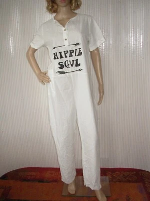 Mono De Manga Corta Misslook Blanco M VFEN010 - Imagen 1 de 4