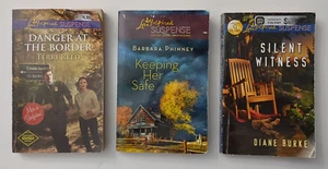 Lot of 3 Love Inspired Suspense paperback books Burke Phinney Reed - Picture 1 of 9