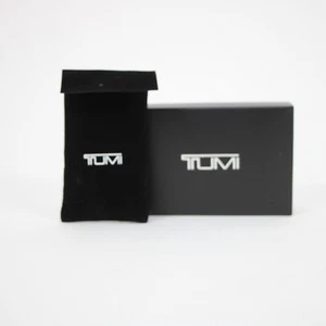 Tumi Black Red 4.5 x 3 x 1 Box With Fabric Pouch - Picture 1 of 16