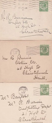 GB 1926/30 четыре различных почти сто лет превосходный GV 1⁄2d штамп на заказ - Изображение 1 из 4