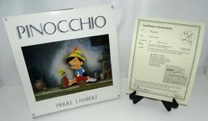 RARE  MINT DISNEY "PINOCCHIO" BOOK BY PIERRE LAMBERT + SIGNED BY 8 ORIG. ARTISTS