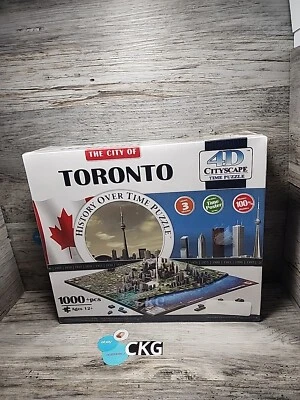 Toronto 4D Cityscape History Over Time Puzzle 1000 Pieces Educational - Image 1 of 4