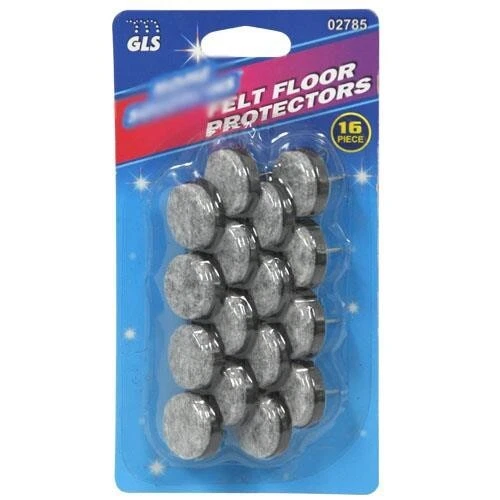 IIT 16pc Felt Floor Protector Pads Furniture Table Non Scratch Guard Set 02785