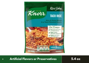 Knorr Rice Sides Taco Rice For a Tasty Rice Side Dish 5.4 oz - Picture 1 of 3