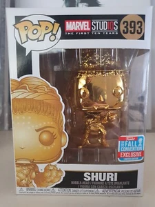 NYCC 2018 - Marvel Studios: The First Ten Years - Shuri Gold Chrome Pop! (RS) - Picture 1 of 4