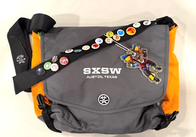 Bolso Mensajero Crumpler Dr. Strong-Tron para Laptop RARO Coleccionable SXSW Austin TX Foto 1 de 4