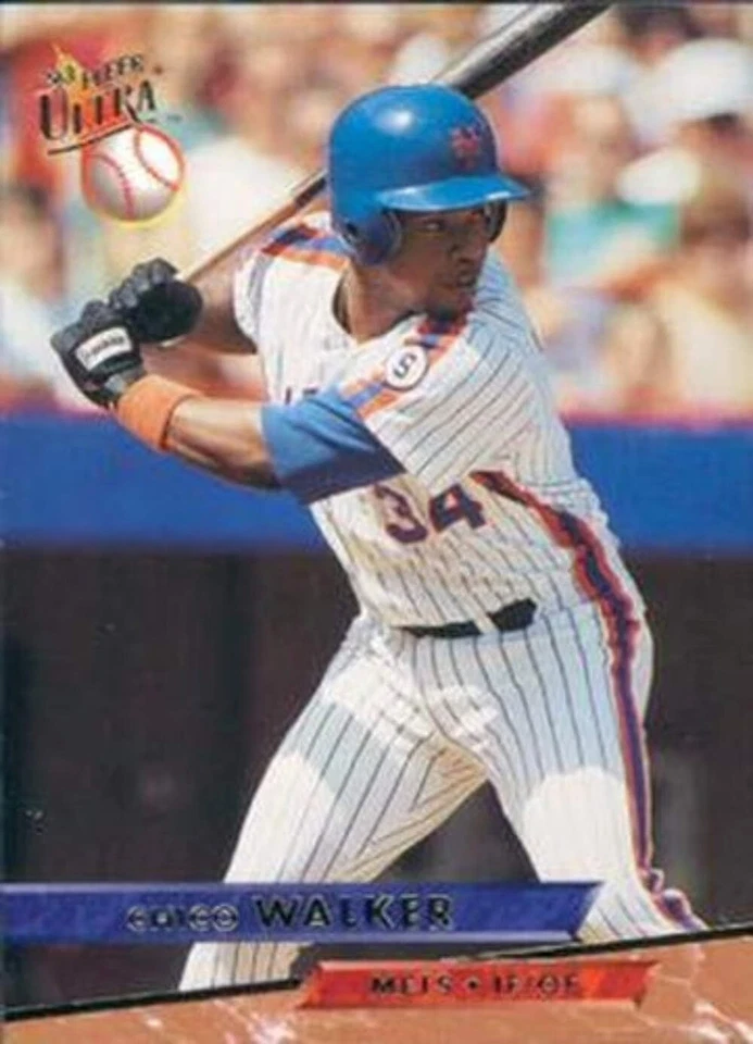 #80 Chico Walker - New York Mets - 1993 Ultra Baseball - Image 1 of 1