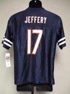 NEW-Minor Flaw-Blank Front Bears #17 Alshon Jeffery Youth Large 14-16 Jersey - Picture 1 of 7