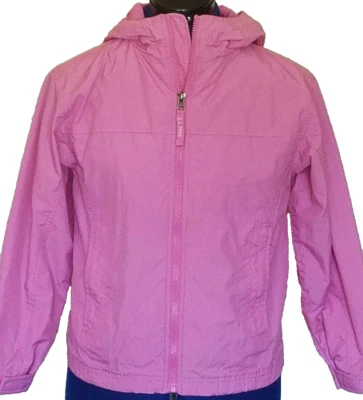 Abrigo LL Bean Niñas Talla Grande Rosa Nylon Chaqueta Parka con Capucha Cremallera Forrada Frontal Foto 1 de 4