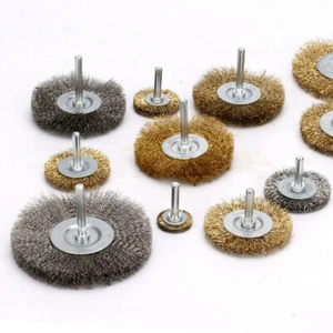 25mm-100mm Wire Brush Wheel Brass Stainless Steel Flat Brushes for Grinder Drill - Picture 1 of 8