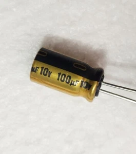 10V 100uF | Nichicon Fine Gold Audio Grade Electrolytic Caps |  US Ship - Picture 1 of 4