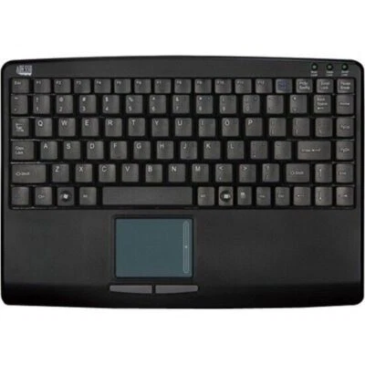 Adesso AKB-410UB Slim Touch Mini Keyboard with Built in Touchpad - Black - Image 1 of 4
