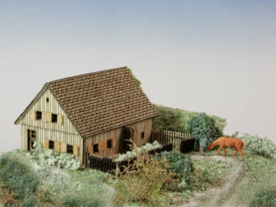 Discharge house, kit made of plywood, lasered, track Z 1:220 - Image 1 of 2