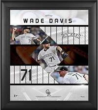 Wade Davis Colorado Rockies Framed 15x17 Stitched Stars Collage