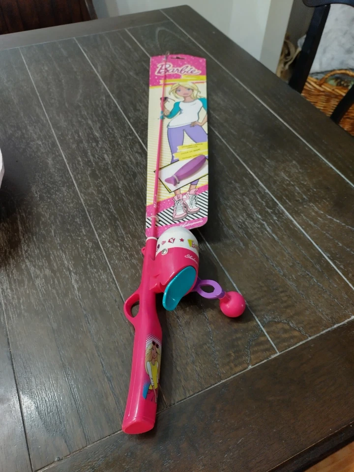 Shakespeare BARBIEKIT Youth Barbie Spincast 2' 6" Fishing Combo 1 Piece Kit - Image 1 of 1