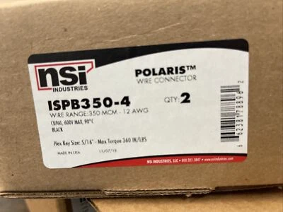 NSI ISPB350-4 Submersible Pedestal Connector, 3 Port 350MCM - Box of 2 - Image 1 of 3
