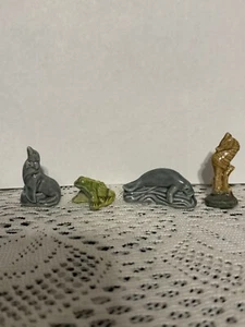 Wades relacionados con el mar - lote de 4. Morsa, foca, caballito de mar y rana - Imagen 1 de 5