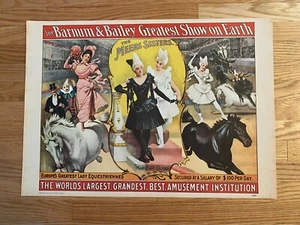 Barnum & Bailey Greatest Show on Earth Meer Sisters 1960 Circus World Poster Vintage - Bild 1 von 8