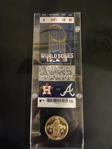 2021 Braves Vs Astros World Series Commerative Ticket Highland Mint Cover
