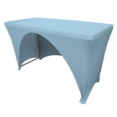 LA Linen Open Back Spandex Tablecloth for Regular/Classroom Tables.Made in USA - Image 1 of 3
