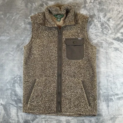 Woolrich Vest Mens S Khaki Brown Woodland Vest Full Zip 100% Polyester Outdoor - Image 1 of 4