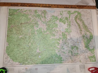 USGS EJÉRCITO DE EE. UU. Mariposa CA NV AZ 1:250 000 Mapa Topográfico 1966 High Sierra Mono Foto 1 de 4