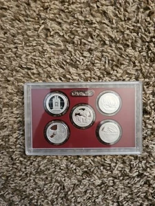 2010 S America the Beautiful 90% SILVER Proof Quarters ATB 5 Coin NO Box No COA - Picture 1 of 4