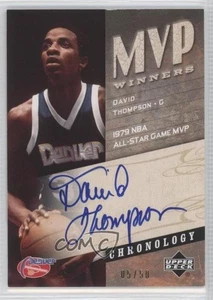 2006-07 Upper Deck Chronology Jugador Más Valioso Ganadores/50 David Thompson #MVP-DT Auto Salón de la fama - Imagen 1 de 3