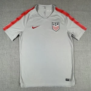 Camiseta de fútbol de Estados Unidos para hombre gris medio Nike Dri Fit camiseta de entrenamiento pre partido - Imagen 1 de 10