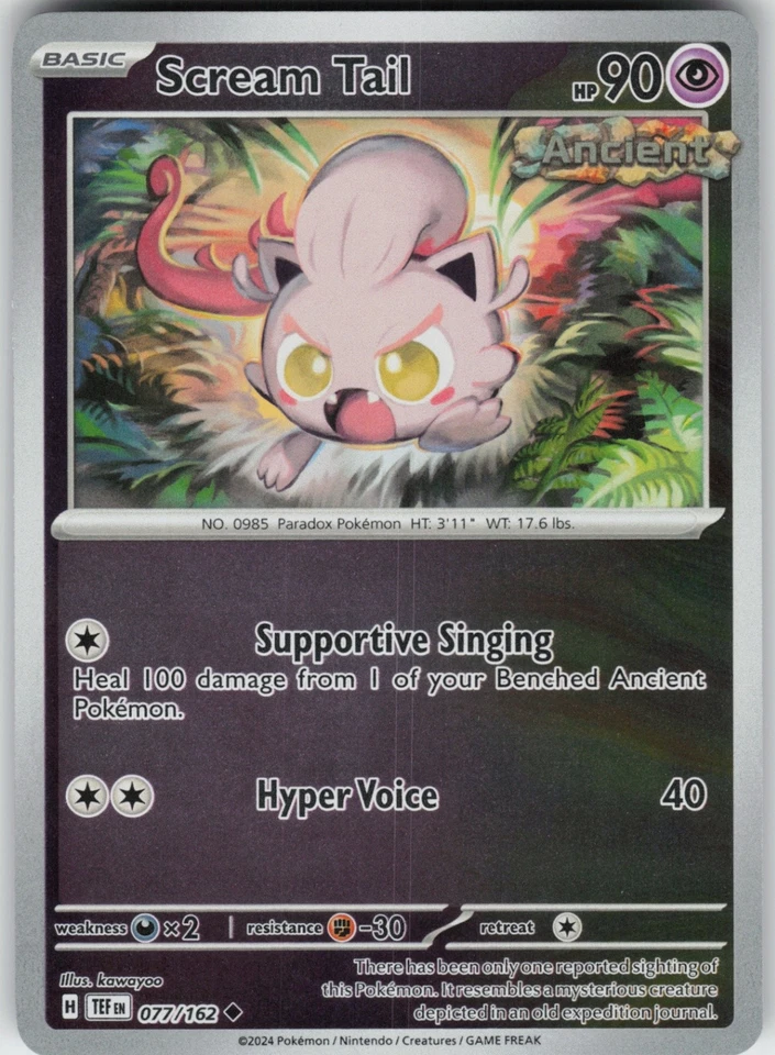 PO-01 Reverse Holo Scream Tail 077/162 Uncommon SV05: Temporal Forces - Image 1 of 1