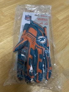 Miami Dolphins NFL Stretch Fit Receiver Football Handschuhe Jugend Einheitsgröße - Bild 1 von 4