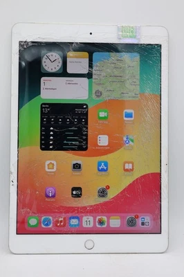 Apple iPad 7.Gen Wifi + LTE 32GB A2198 Weiß Displayschaden #5944 - Bild 1 von 4