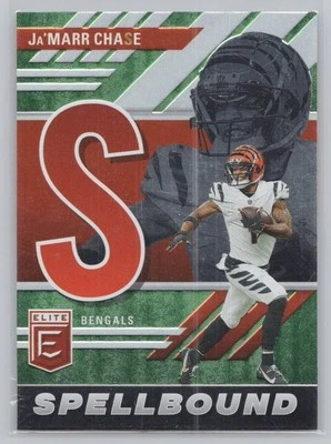 Ja'Marr Chase 2023 Panini Donruss Elite - Spellbound #SB-JC4 Green - Image 1 of 2