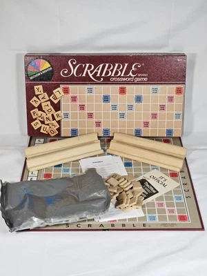 Scrabble Vintage Word Board Game Selchow & Righter #17 1982 Complete 100 Tiles - Image 1 of 4