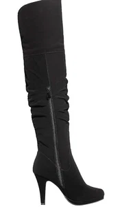 DREAM PAIRS Women'S Thigh High Chunky Heel Platform over the Knee Boots - Picture 1 of 6